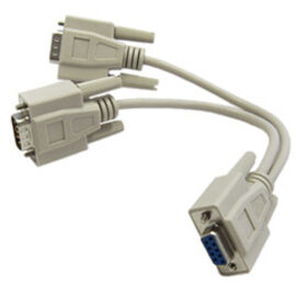 Cable, DB9 Female / (2) Male, 8-inch