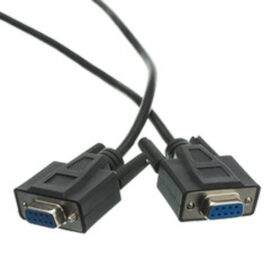 Cable, DB9 F/F, 1:1, Black, 10'