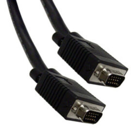 Cable, SVGA-QXGA, HDB15 Male/Male, 2x Shielded, Plenum, 25'