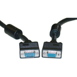 Cable, SVGA-QXGA, HDB15, Male/Female, 2x Shielded, w/Ferrites,  3'