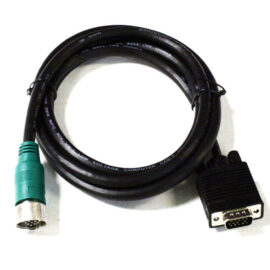 EZ Pull Green Male to VGA (HD15) Male + 3.5mm Stereo Audio Adapter Cable 6 foot