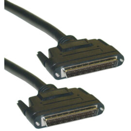 Cable, SCSI3, LVD, HDB68 M/M, 34 Twisted Pairs, Double-Shielded, Black, 6'
