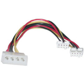 Cable, Y-Power, 5.25â€ Male/(2) 3.5â€ Female, 8â€