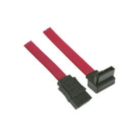 Cable, internal SATA, one short-body straight connector, one right angle, 0.5M