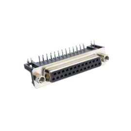 Connector, DB25, Right Angle, Solder, Female
