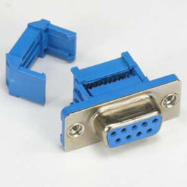 Connector, DB9 IDC Ribbon, Right Angle, Female