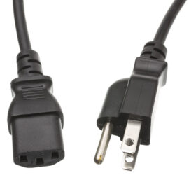 Power Cord, NEMA5/15P to C13, UL, Black, 14AWG, 10'