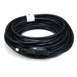 Cable, Power Extension Cord, NEMA5/15P to NEMA5/15R, 15A, 12AWG, Black, 100'