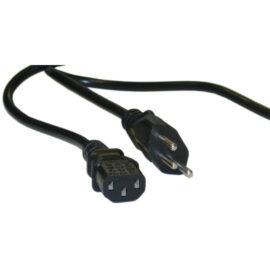Power Cord, Switzerland to C13, VDE Approved, Black, 6'