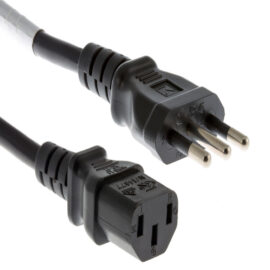 Cable, Power Cord, Italy to C13, IMQ Certified, Black, 6'