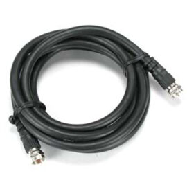 Cable, Coax, "F" Type, RG6/U Type, 75 ohm, 2.2GHz, Black, 12'