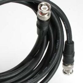Cable, Coax, BNC, RG6/U Type, 75 ohm, 2.2GHz, Black, 100'