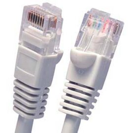 Cable, Cat5E, UTP, w/Molded Boots, Grey, 1.5'