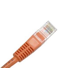 Cable, Cat6, with Molded Boot, Orange, 50'