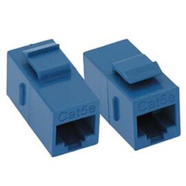 Coupler, RJ45, Cat5E, Keystone Style, F/F, Blue