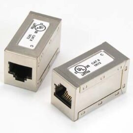 Coupler, RJ45, Cat6, Shielded, F/F, Silver