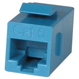 Coupler, RJ45, Cat6, Keystone Style, F/F, Blue