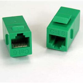 Coupler, RJ45, Cat6, Keystone Style, F/F, Green