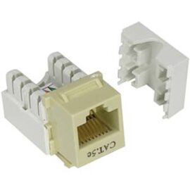 Keystone Jack, Cat5E, 110 Style, Ivory