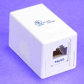 Surface Mount Box, CAT5E, Single, White