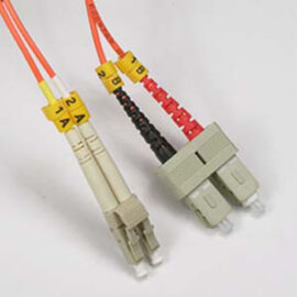 Fiber, Duplex, Multimode, 62.5/125, LC/SC, 10 Meter