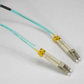 Fiber, OM3, Duplex, Aqua, LC/LC, 1 Meter
