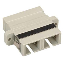 Coupler, Fiber, SC/SC, Multimode, Duplex, Plastic