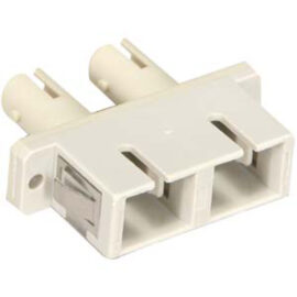 Coupler, Fiber, SC/ST, Multimode, Duplex, Plastic