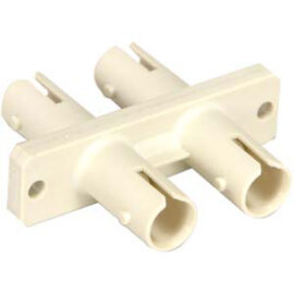 Coupler, Fiber, ST/ST, Multimode, Duplex, Plastic
