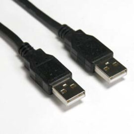 Cable, USB 2.0, A Male / Male, Black, 10'
