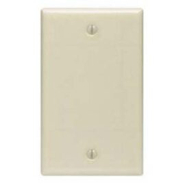 Wall plate, Single Gang, Blank, Ivory