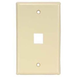 Wall plate, Keystone, 1-hole, Ivory