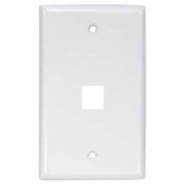 Wall plate, keystone, 1-hole, White