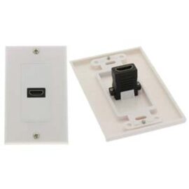 Wall plate, HDMI, 1-Port