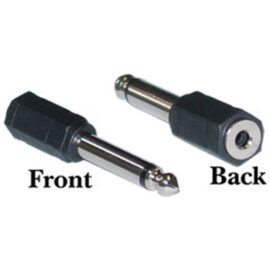 Adapter, Â¼â€" Mono Male/3.5mm Mono Female
