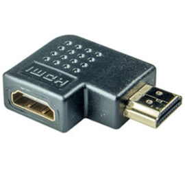 Adapter, HDMI, M/F, Horizontal Right 90-degree angle