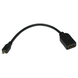 Adapter, HDMI Female/Micro HDMI Male, 8-inch