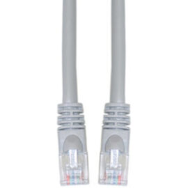 Cable, Cat6, Crossover, w/Molded Boots, Gray, 10'