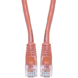 Cable, Cat6, Crossover, w/Molded Boots, Orange, 100'