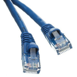 Cable, Cat6A, w/Molded Boots, Blue, 3'