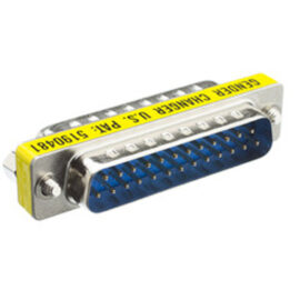 Adapter, DB25 M/M, Slim