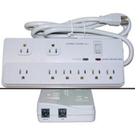 Surge Protector, Professional 8-Outlet, w/Fax Modem, 2160 Joules, w/ 6' Cable