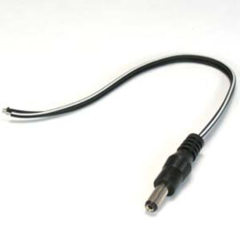Cable, 2.1mm DC Power to open end, 8"