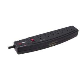 Surge Protector, CyberPower 750, 7 Outlet, 1250 Joules, 6' Cord, $75,000 Connected Equipment Guarantee..