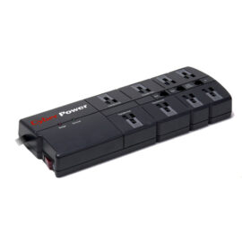 Surge Protector, CyberPower 850, 8 Outlet, 2400 Joules, 6' Cord, $75,000 Connected Equipment Guarantee..