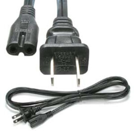 Notebook Power Cord, 2-prong "Figure-8", 6'