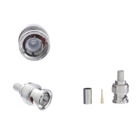 Connector, BNC, RG59, Crimp, Male, 2-piece