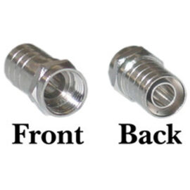 Connector, F-Type, RG6, Crimp, Long Barrel