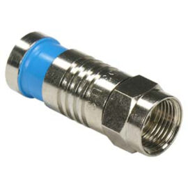 Connector, F-Type, RG6, Compression, Quad Shield