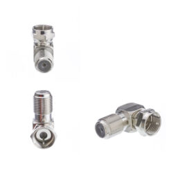 Adapter, F-Type M/F, Right Angle